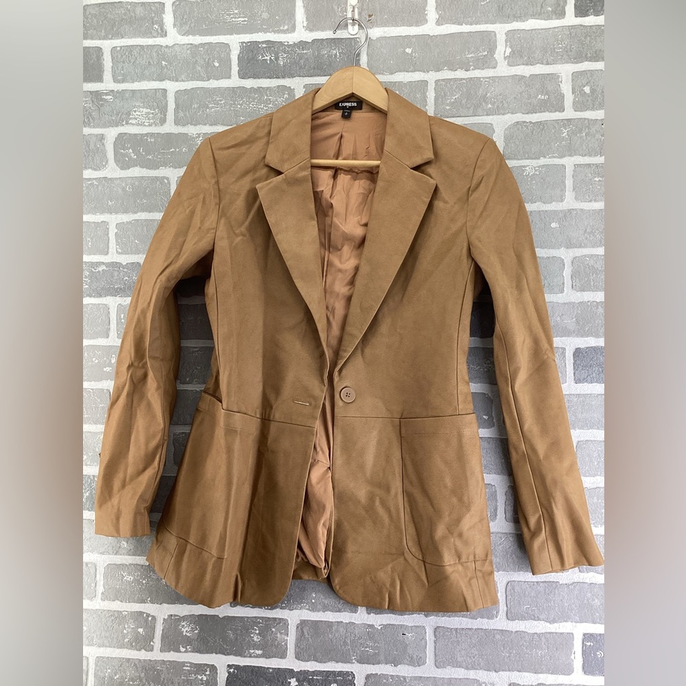 Express Tan Blazer Jacket
